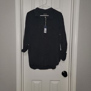 New long sleeve loose fit button down